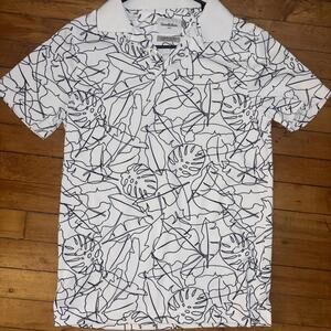 Stylish Floral Pattern Polo Shirt - Casual Wear